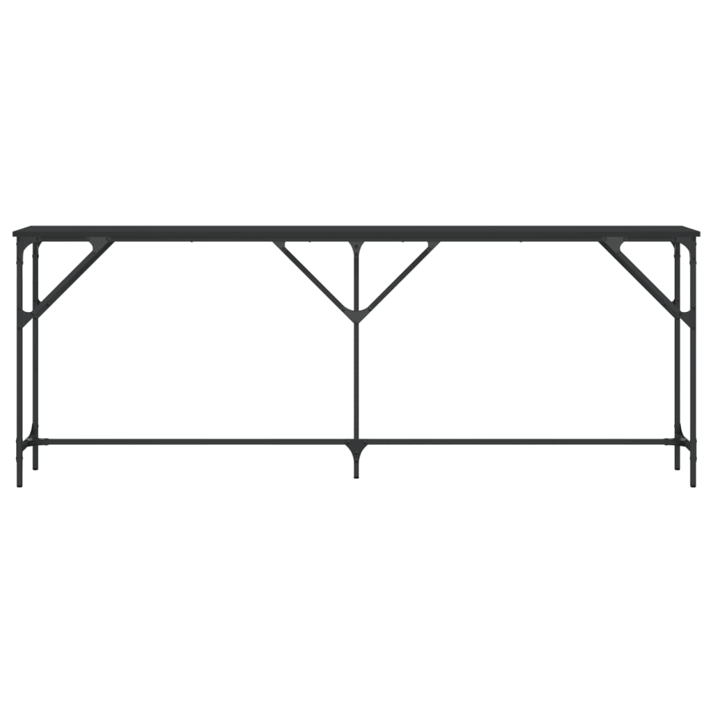 Avlastningsbord Konsollbord Svart 200x29x75 cm