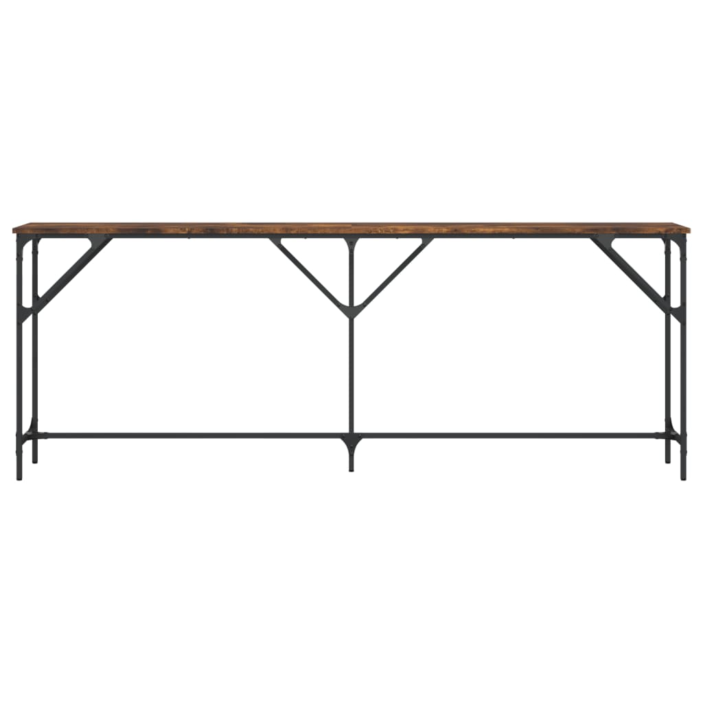 Avlastningsbord Konsollbord Røkt Eik 200x29x75 cm