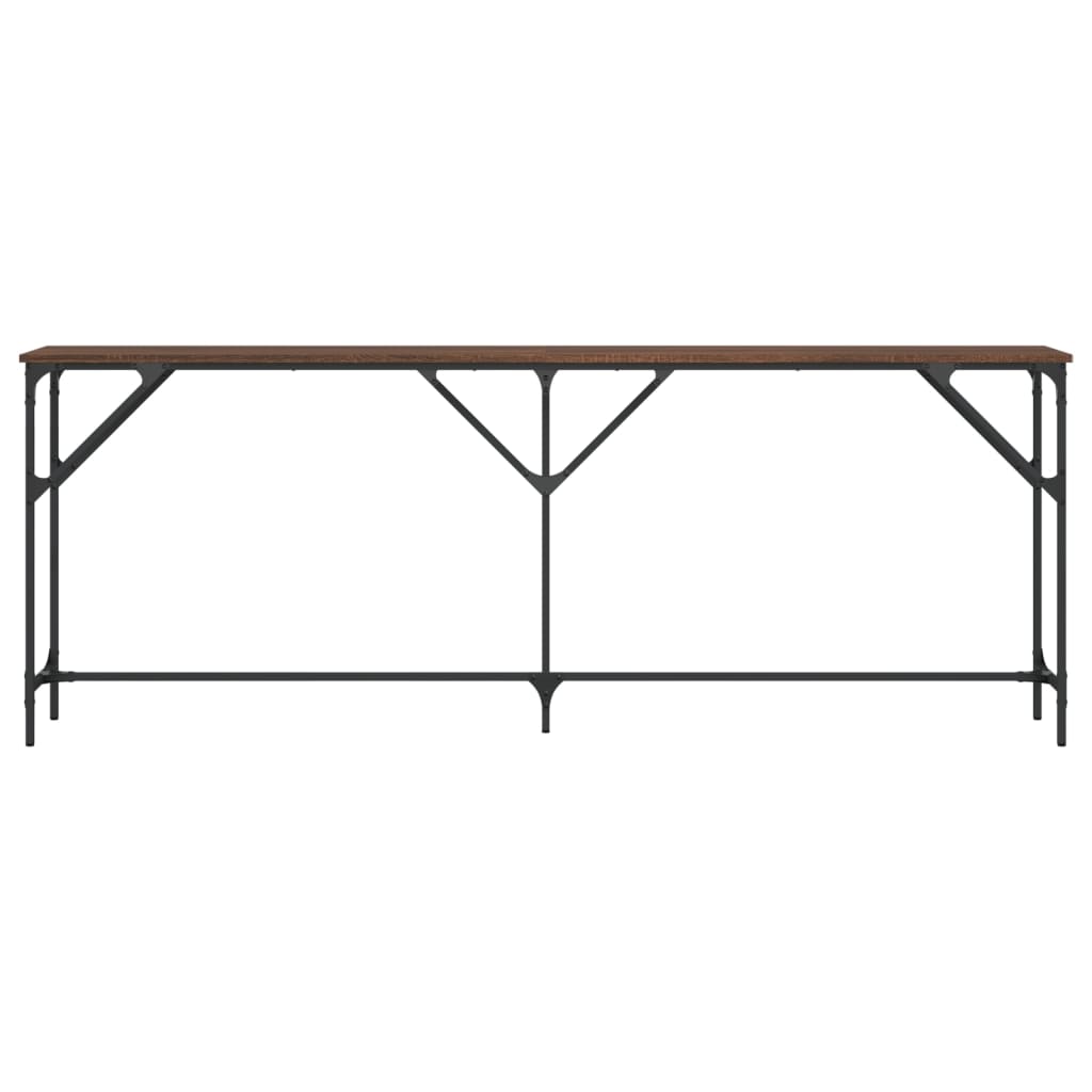 Avlastningsbord konsollbord Brun Eik 200x29x75 cm