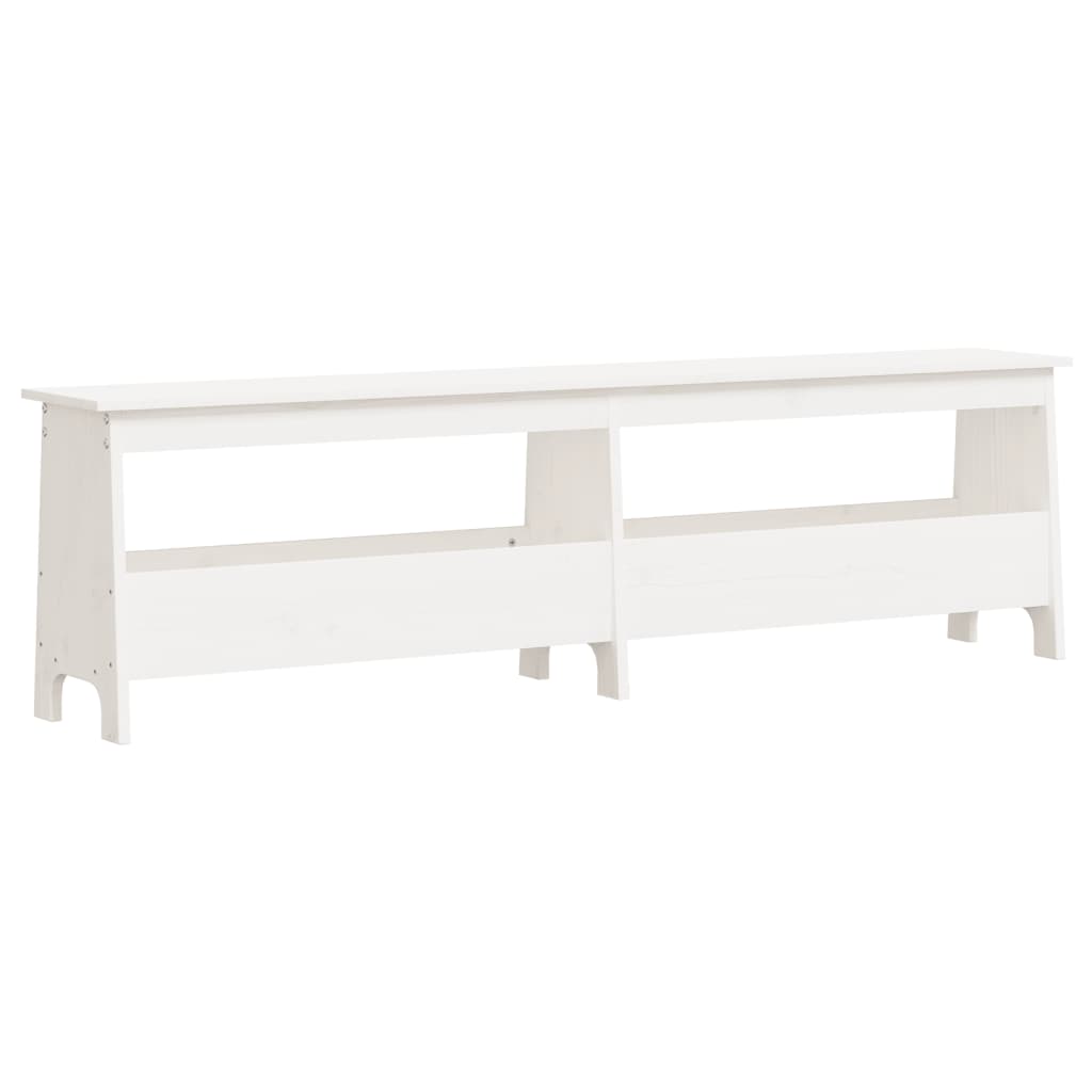 Sittebenk Gangbenk Hvit 160x28x45 cm heltre furu