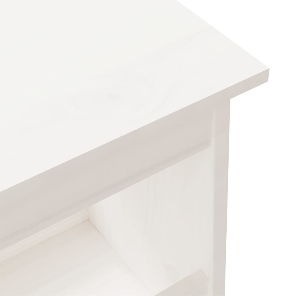 Sittebenk Gangbenk Hvit 160x28x45 cm heltre furu