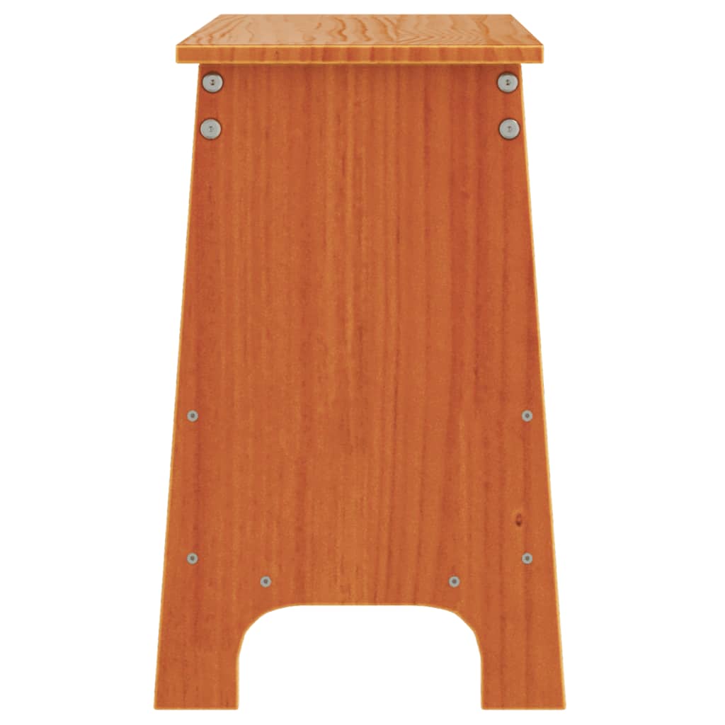 Sittebenk Gangbenk voksbrun 100x28x45 cm heltre furu