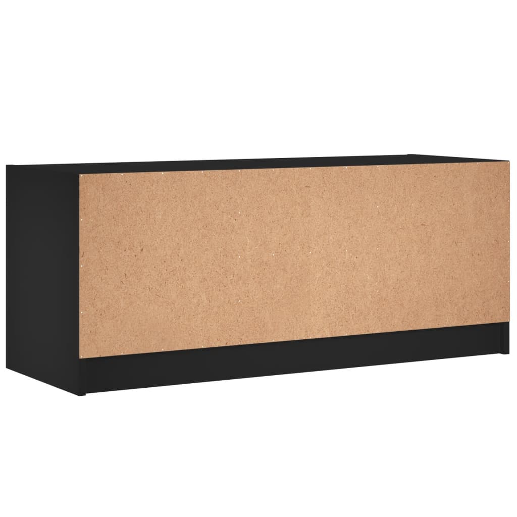 TV-Møbel Svart TV-benk med dør 102x37x42 cm