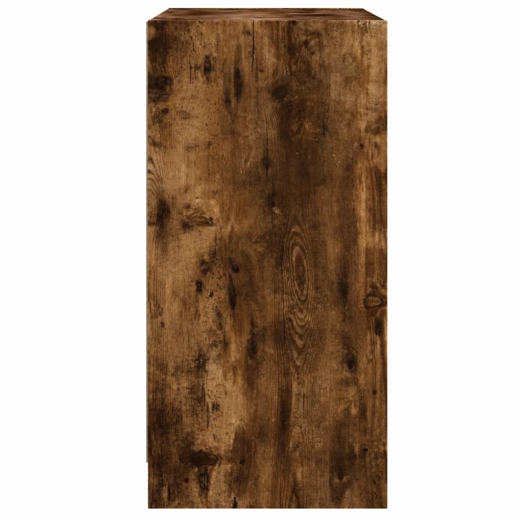 Skap Røkt Eik med glassdører 68x37x75,5 cm