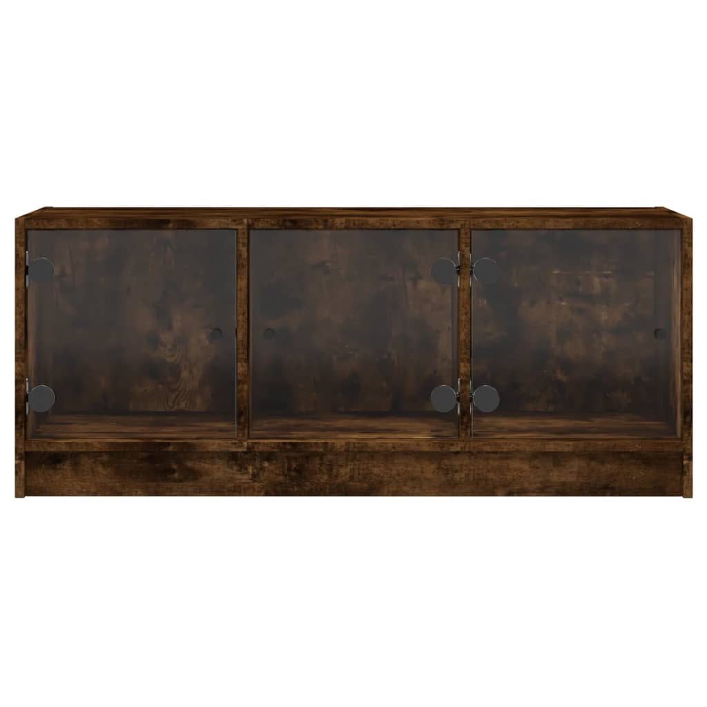 TV-Møbel Røkt EikTV-benk med dør 102x37x42 cm