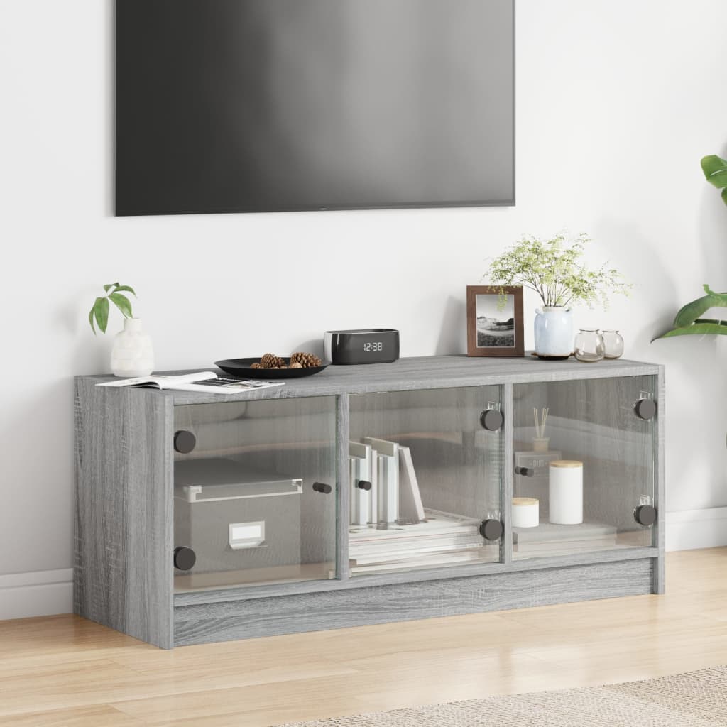 TV-Møbel Sonoma Grå TV-benk med dør 102x37x42 cm