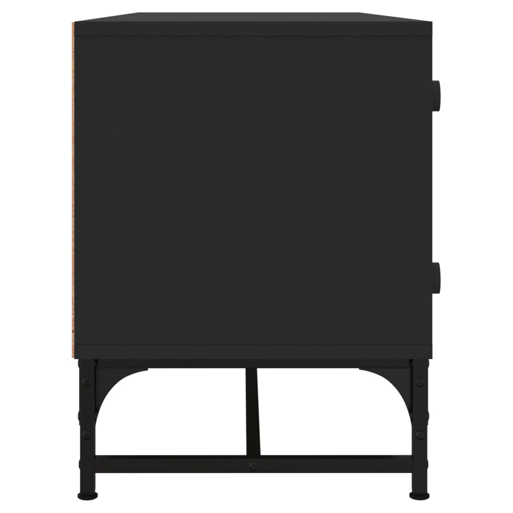 TV-Møbel Svart TV-benk med dør 102x37x50 cm