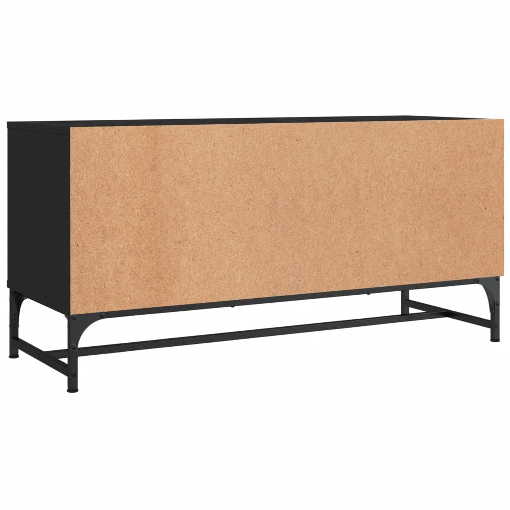 TV-Møbel Svart TV-benk med dør 102x37x50 cm