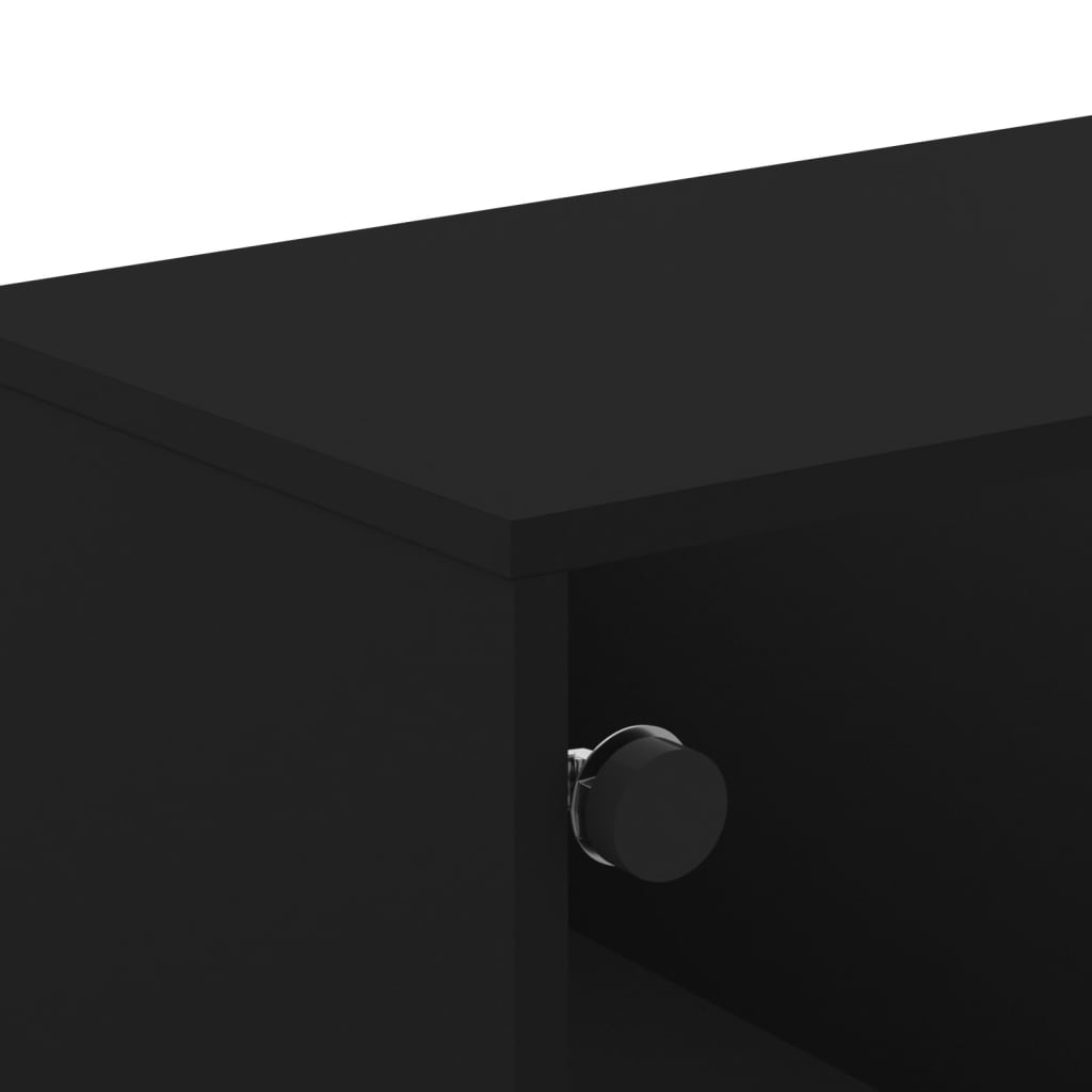 TV-Møbel Svart TV-benk med dør 102x37x50 cm
