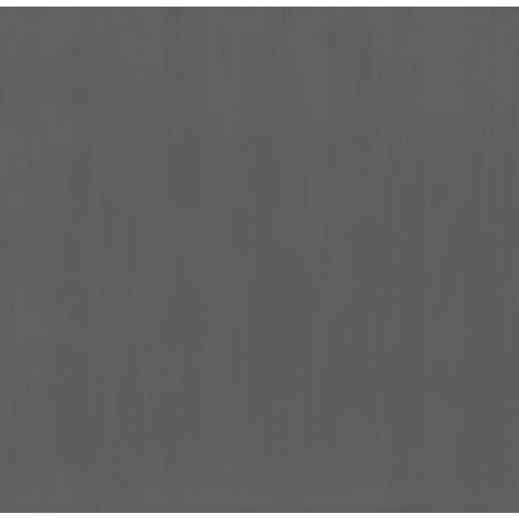 TV-Møbel Grå Tre TV-benk FLORO Grå 114x43x55 cm heltre furu