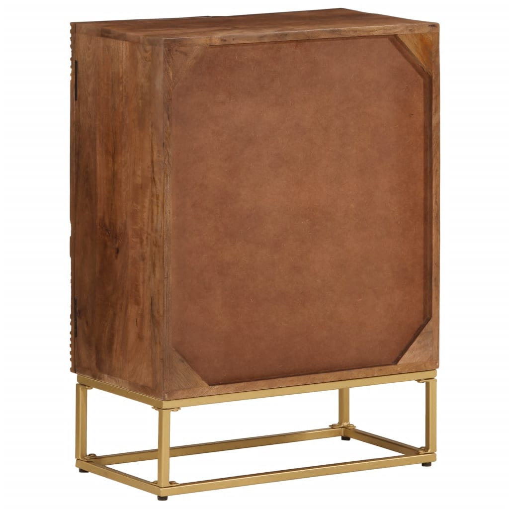 Skap Tre 55x30x76 cm heltre mango og jern