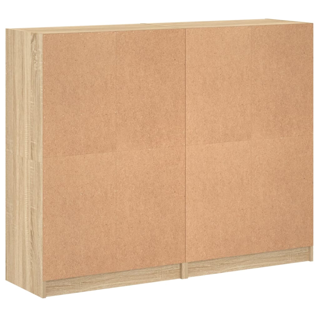 Bokhylle Sonoma Eik med dører 136x37x109 cm