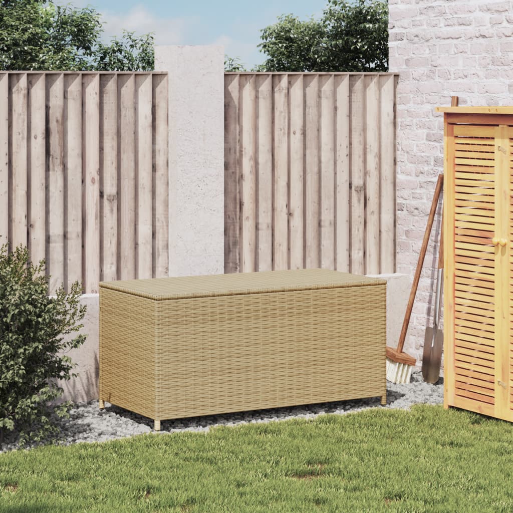 Putekasse Kunstrotting blandet beige 190L cm polyrotting