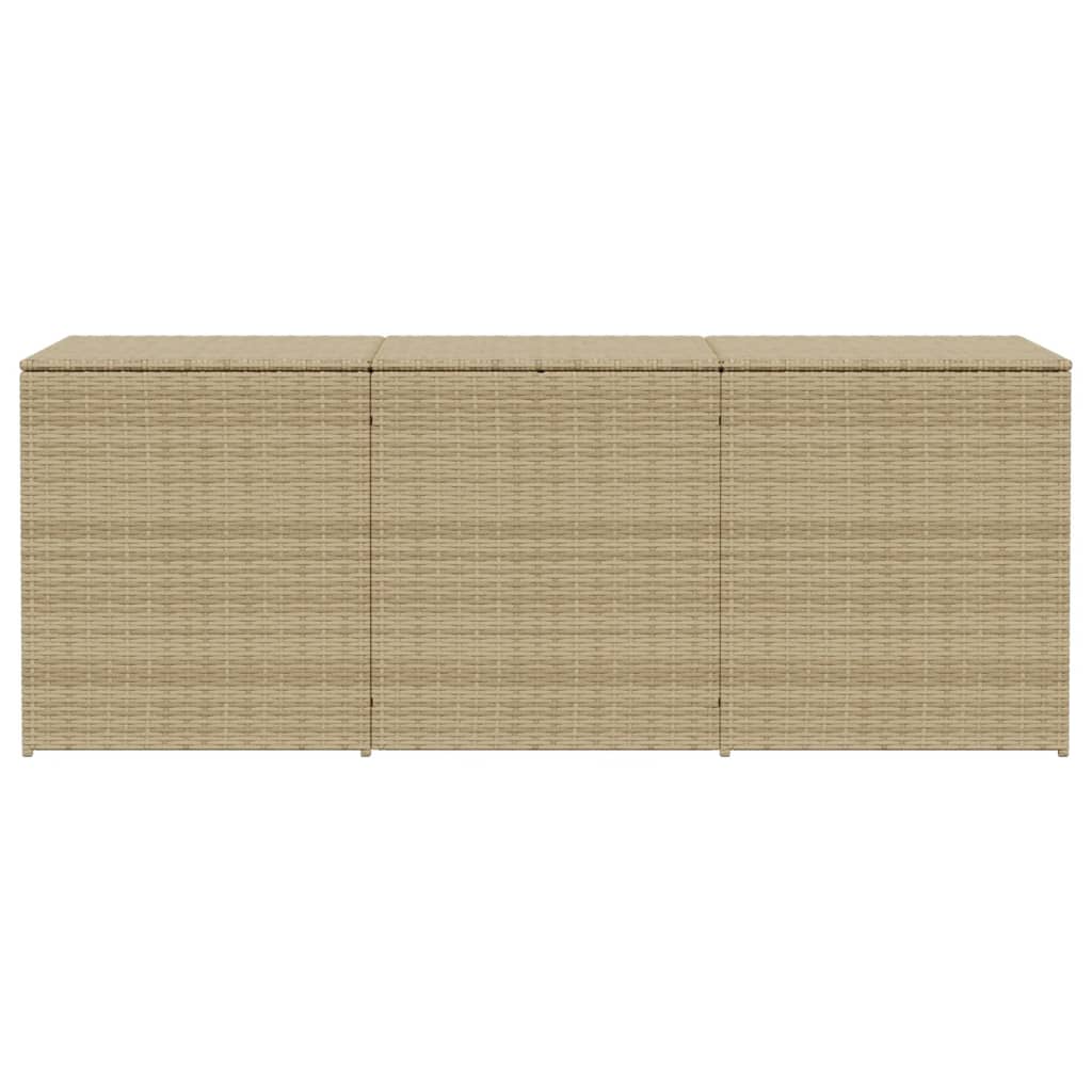 Putekasse Kunstrotting blandet beige 984L cm polyrotting