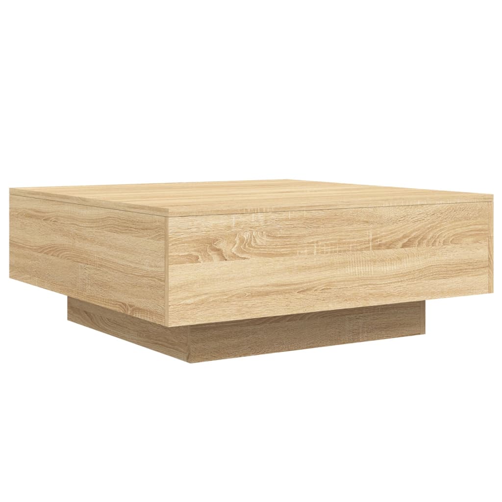 Salongbord Sofabord Sonoma Eik 80x80x31 cm