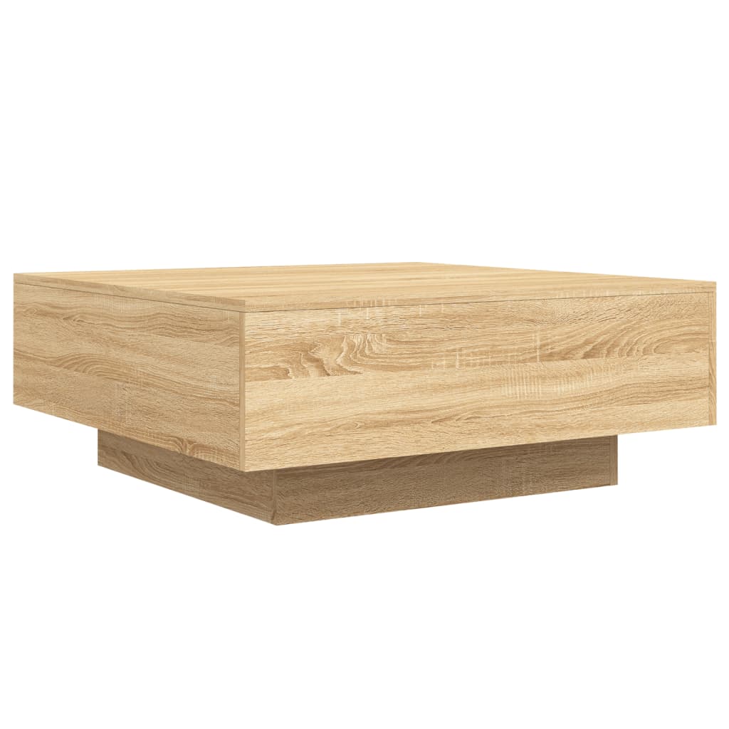 Salongbord Sofabord Sonoma Eik 80x80x31 cm