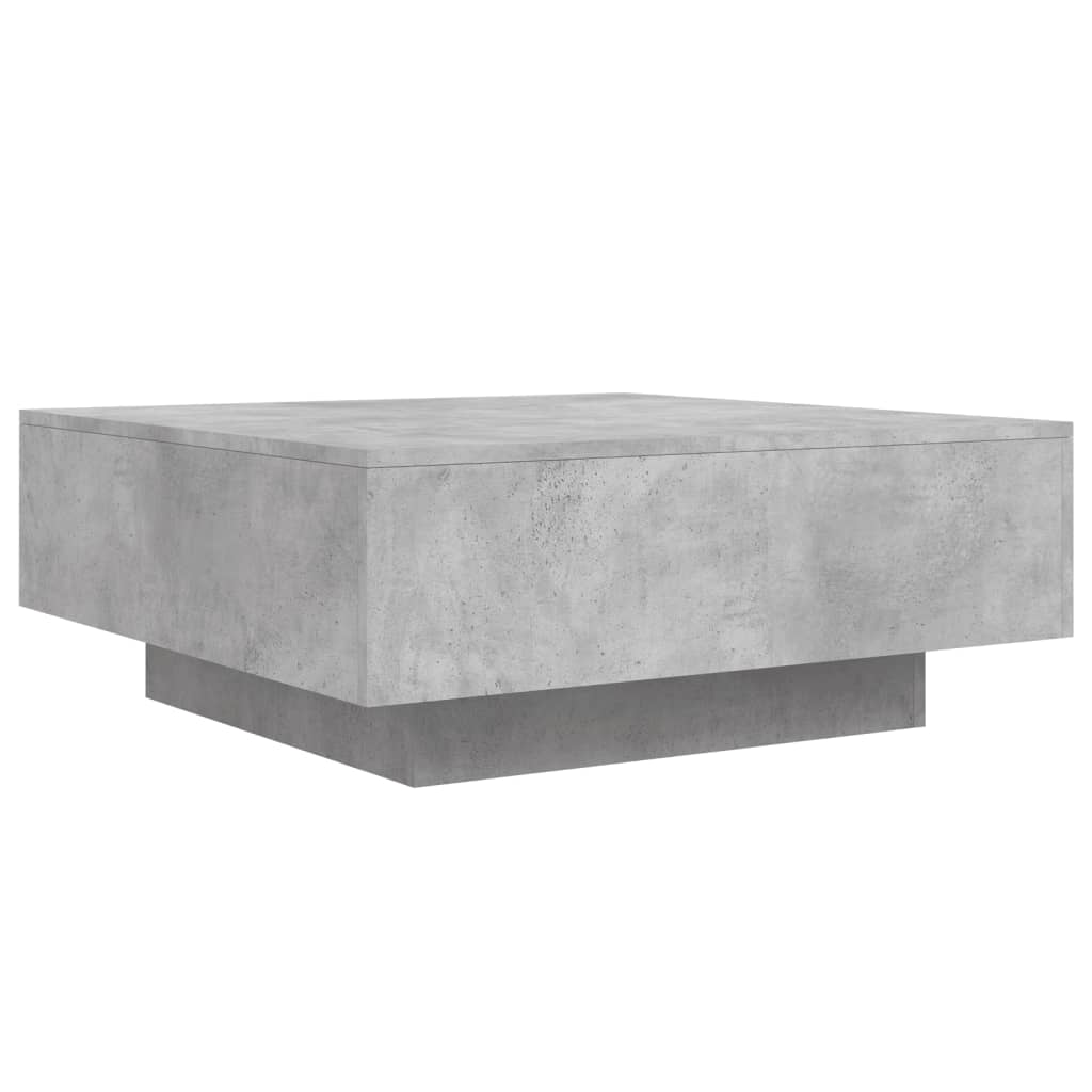 Salongbord Sofabord Betonggrå 80x80x31 cm