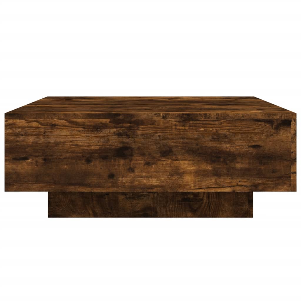 Salongbord Sofabord Røkt Eik 80x80x31 cm