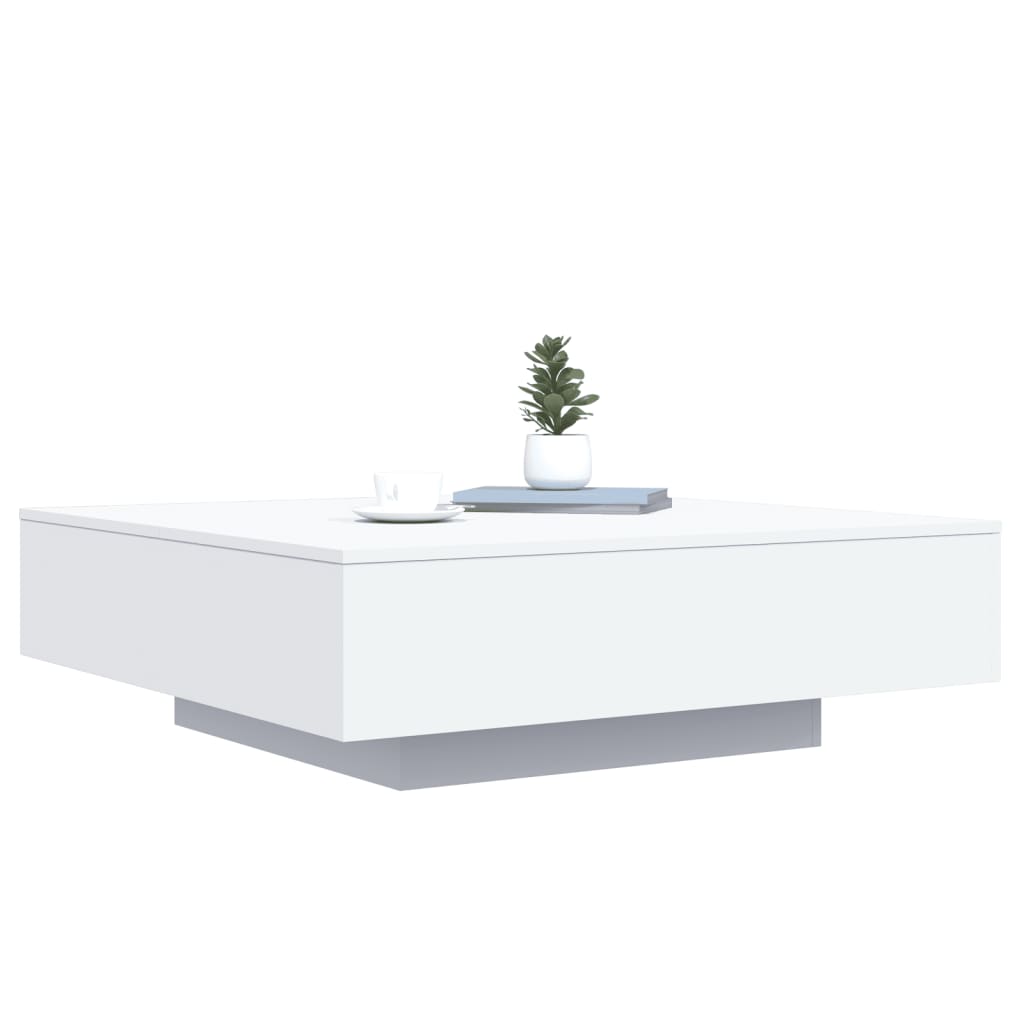 Salongbord Sofabord Hvit 100x100x31 cm