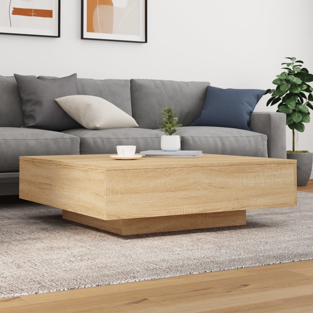 Salongbord Sofabord Sonoma Eik 100x100x31 cm