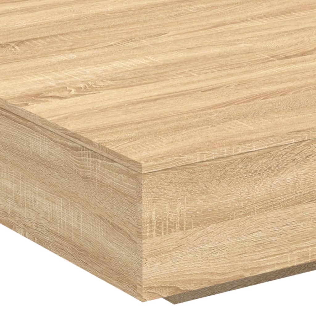 Salongbord Sofabord Sonoma Eik 100x100x31 cm