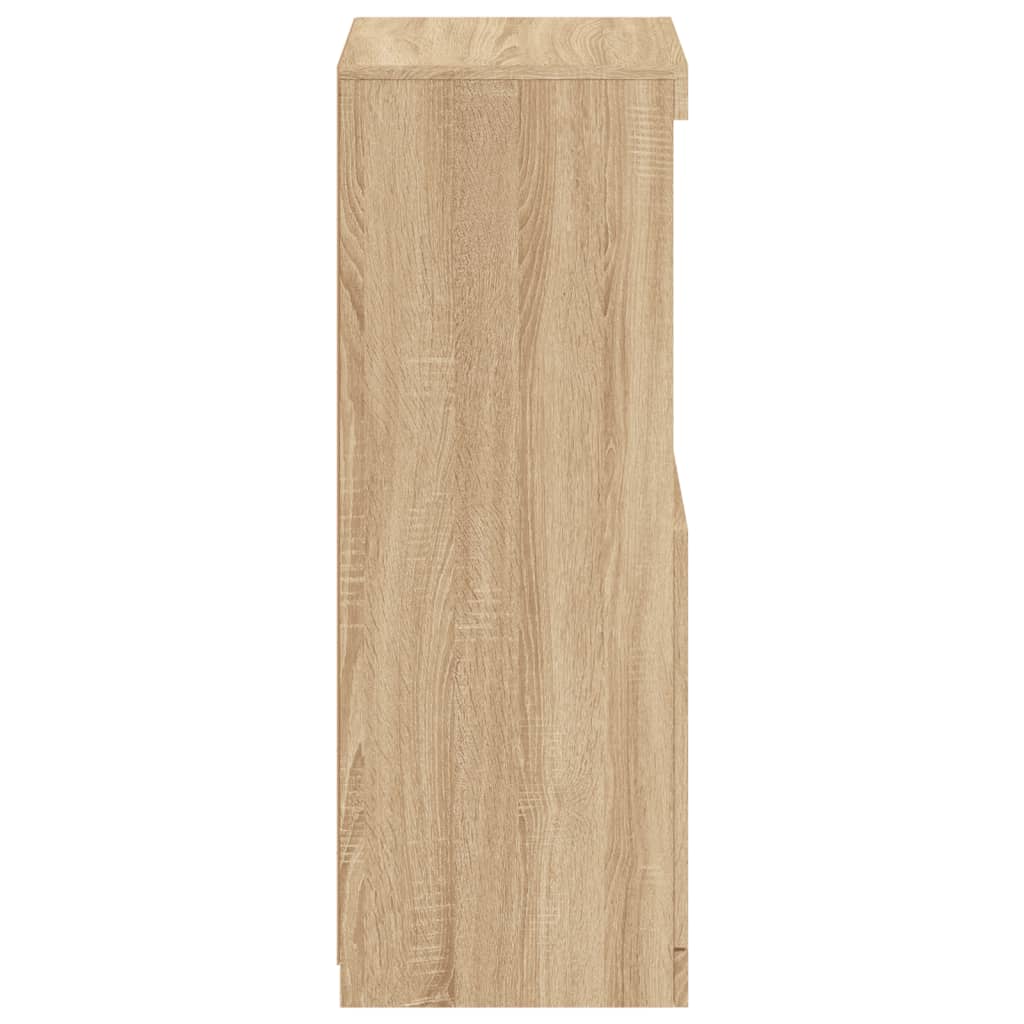 Skjenk Sonoma Eik med LED-lys 41x37x100 cm