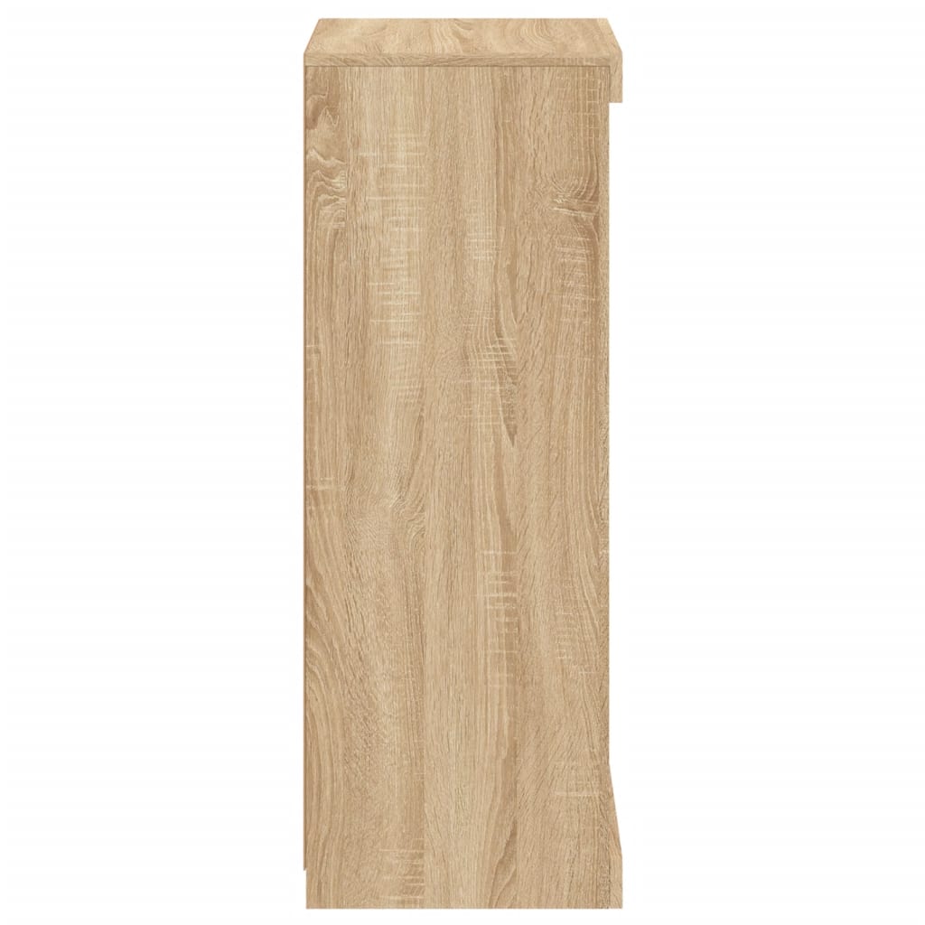 Skjenk Sonoma Eik med LED-lys 41x37x100 cm