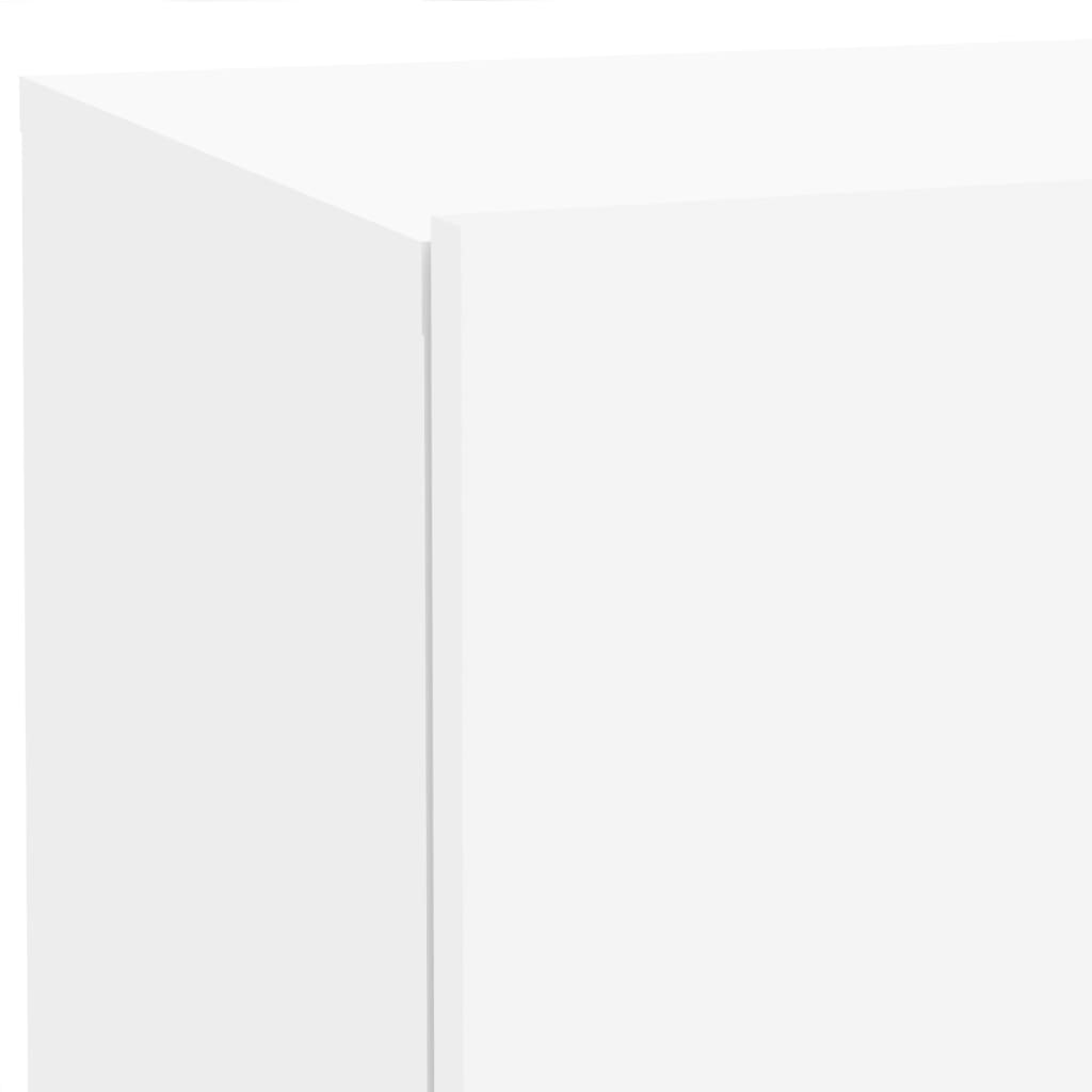 Nattbord Sengbord Hvit med LED 70x36x40,5 cm