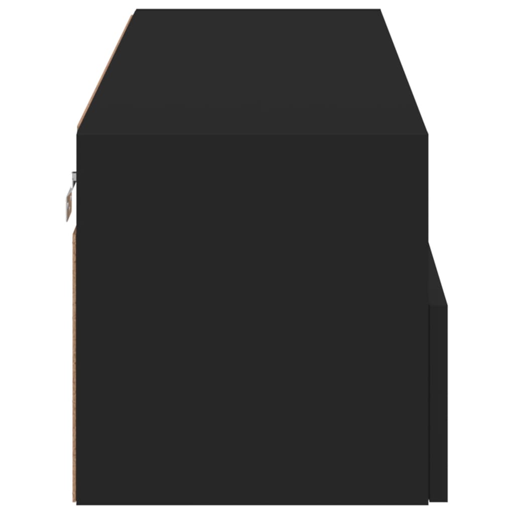 TV-Møbel Svart Vegghengt TV-benk 100x30x30 cm