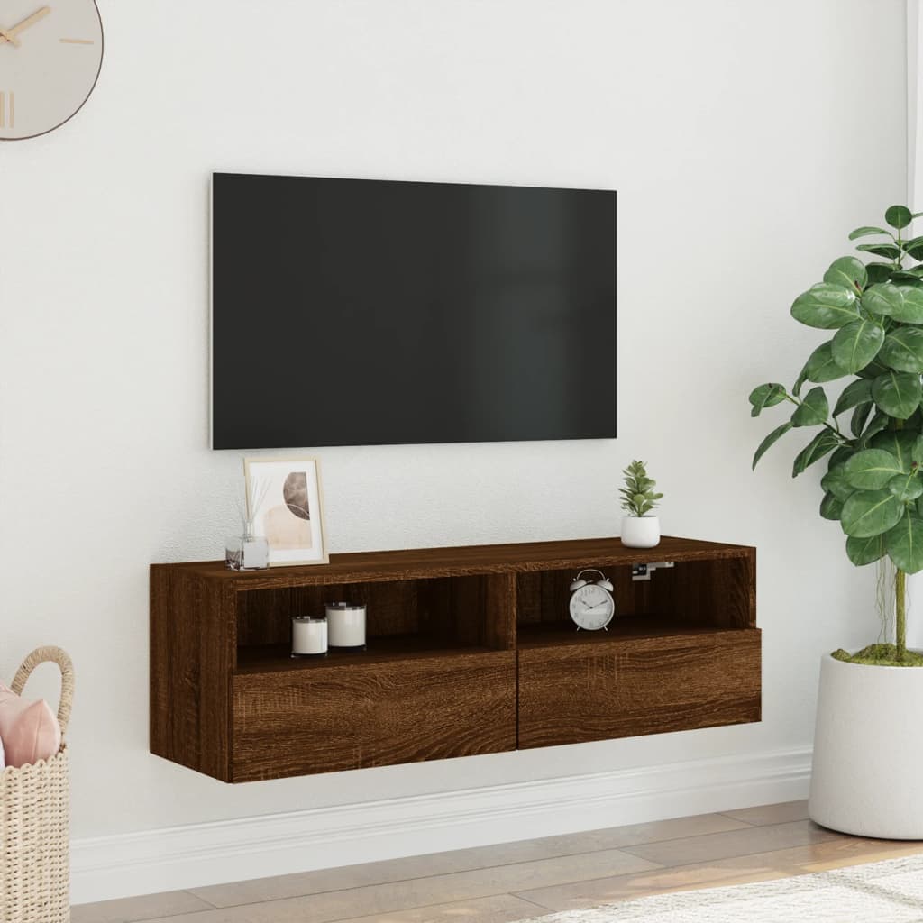 TV-Møbel Brun Eik Tv-benk 100x30x30 cm