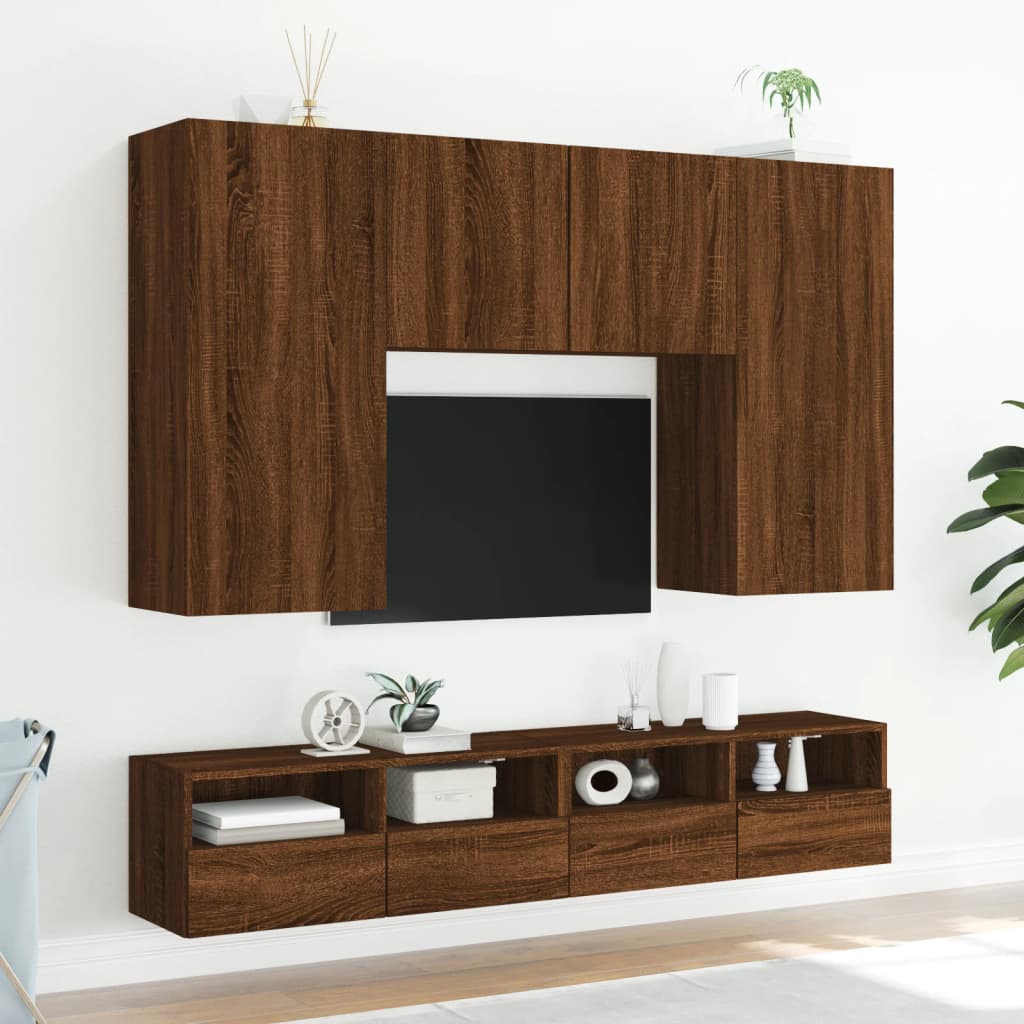TV-Møbel Brun Eik Tv-benk 100x30x30 cm