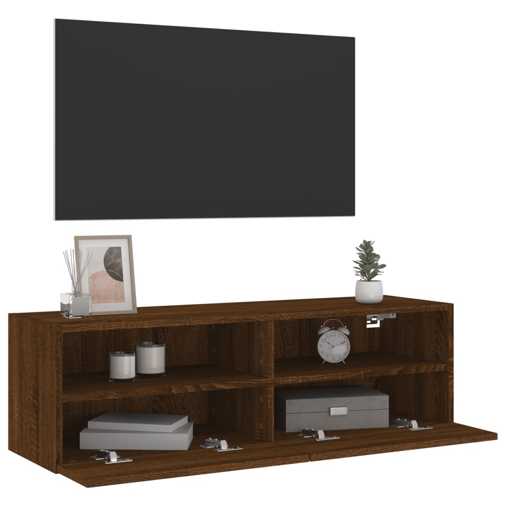 TV-Møbel Brun Eik Tv-benk 100x30x30 cm