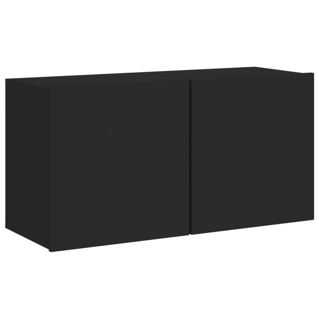 TV-Møbel Svart Vegghengt TV-benk 80x30x41 cm