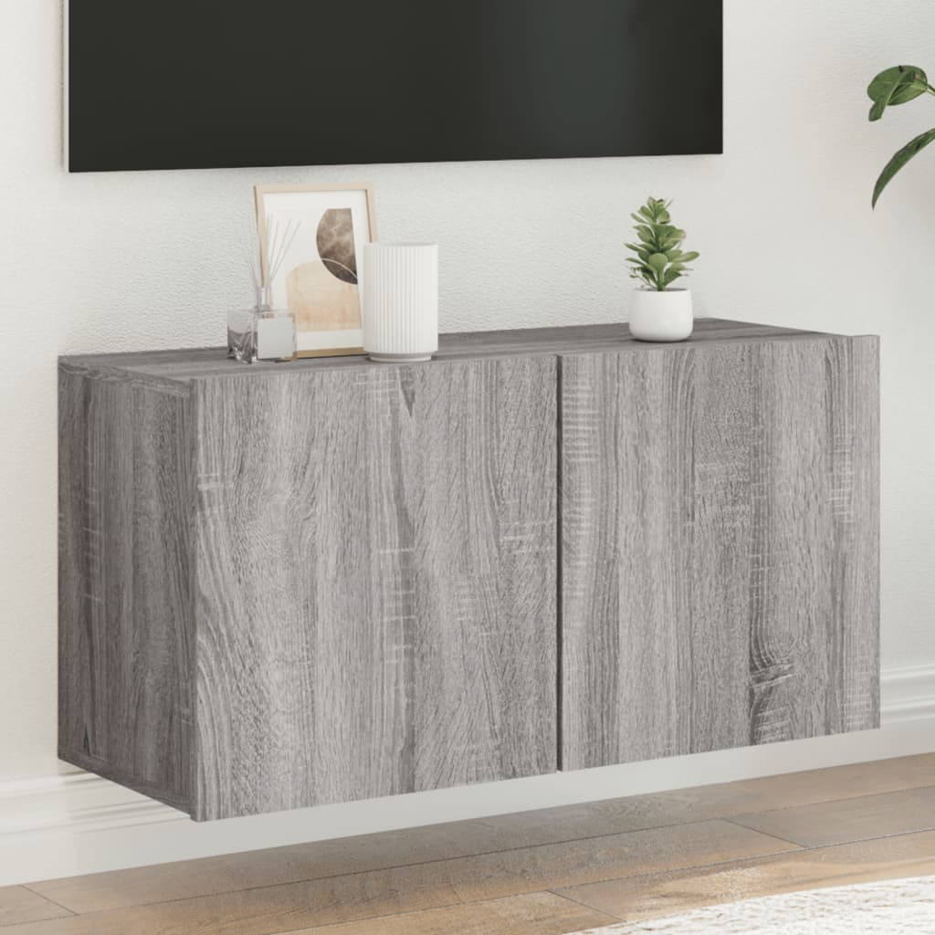 TV-Møbel Sonoma Grå Tv-benk 80x30x41 cm