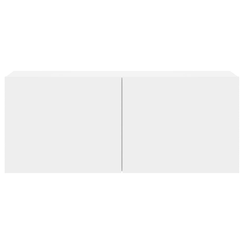 TV-Møbel Hvit Vegghengt TV-benk 100x30x41 cm