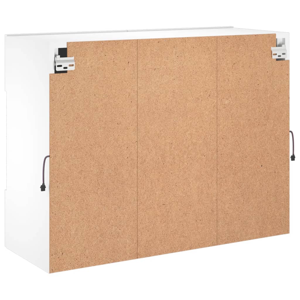 TV-Møbel Hvit TV-benk med LED 78,5x30x60,5 cm