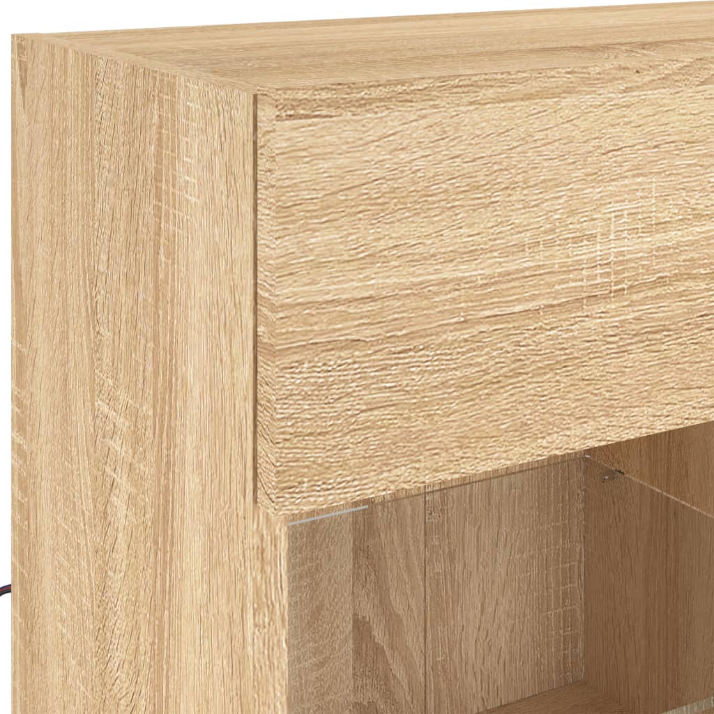 TV-Møbel Sonoma Eik TV-benk med LED 78,5x30x60,5 cm