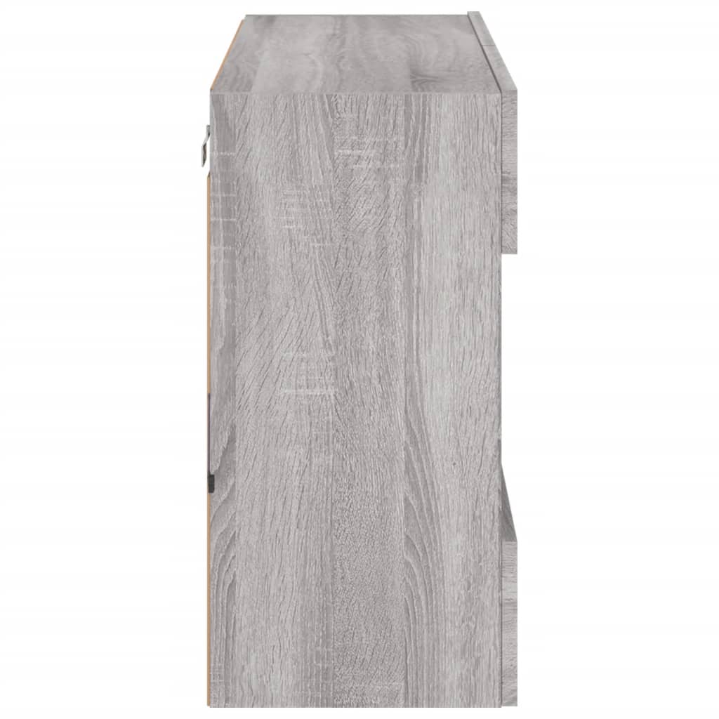 TV-Møbel Sonoma Grå TV-benk med LED 78,5x30x60,5 cm