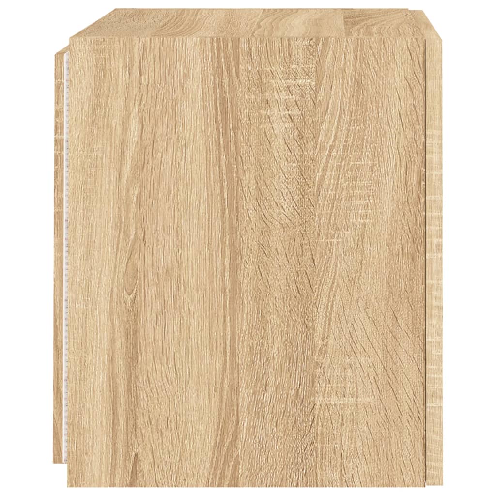 TV-Møbel Sonoma Eik Tv-benker med LED 2 stk 40,5x35x40 cm