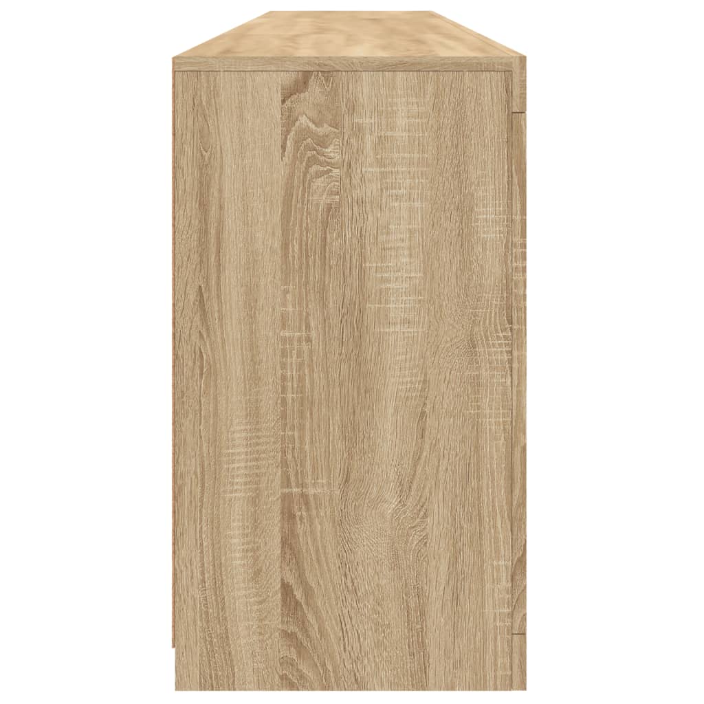 Skjenk Sonoma Eik med LED-lys 202x37x67 cm