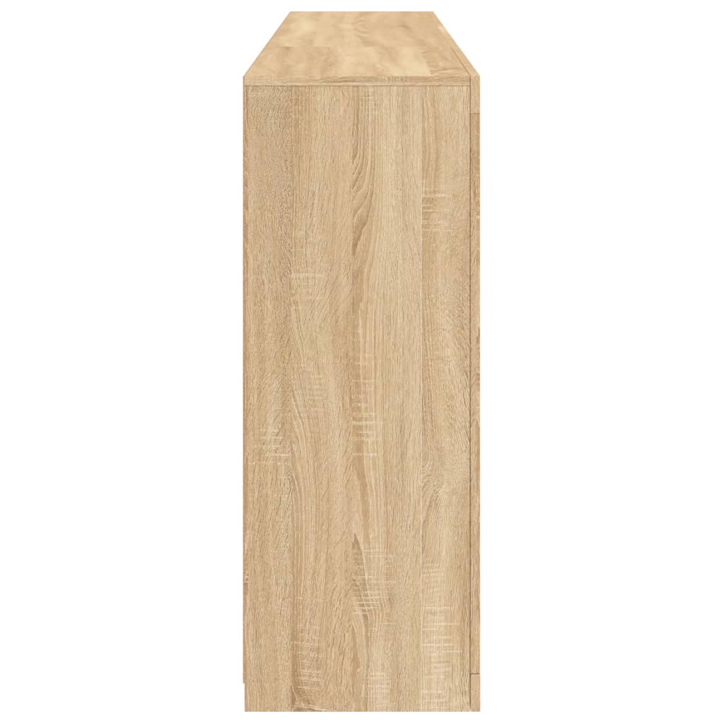 Skjenk Sonoma Eik med LED-lys 181,5x37x100 cm