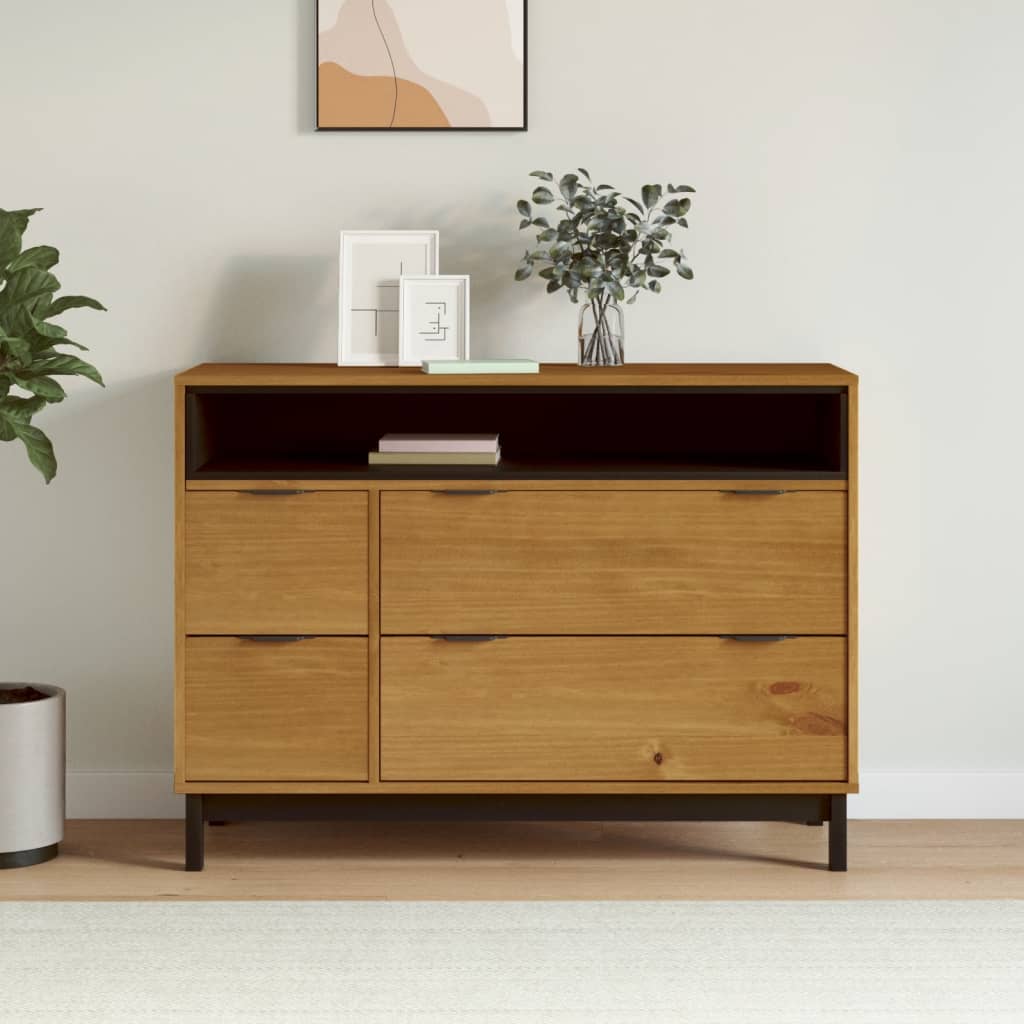 Kommode Tre heltre furu FLAM 110x40x80 cm