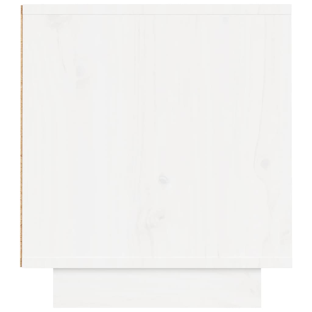 TV-Møbel Hvit TV-benk 140x35x40 cm heltre furu