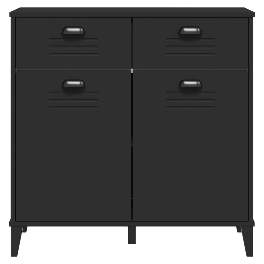 Skjenk Svart VIKEN 80x40x80 cm