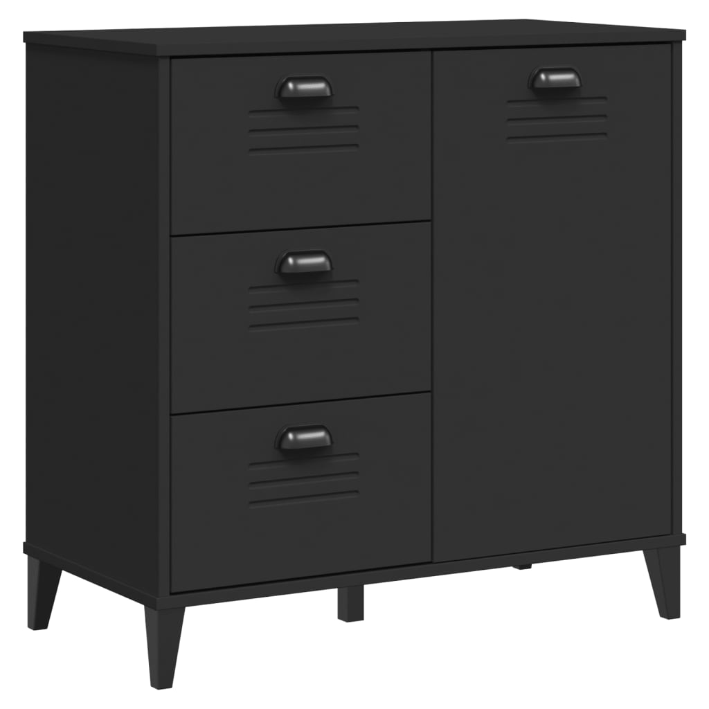 Skjenk Svart VIKEN 80x40x80 cm
