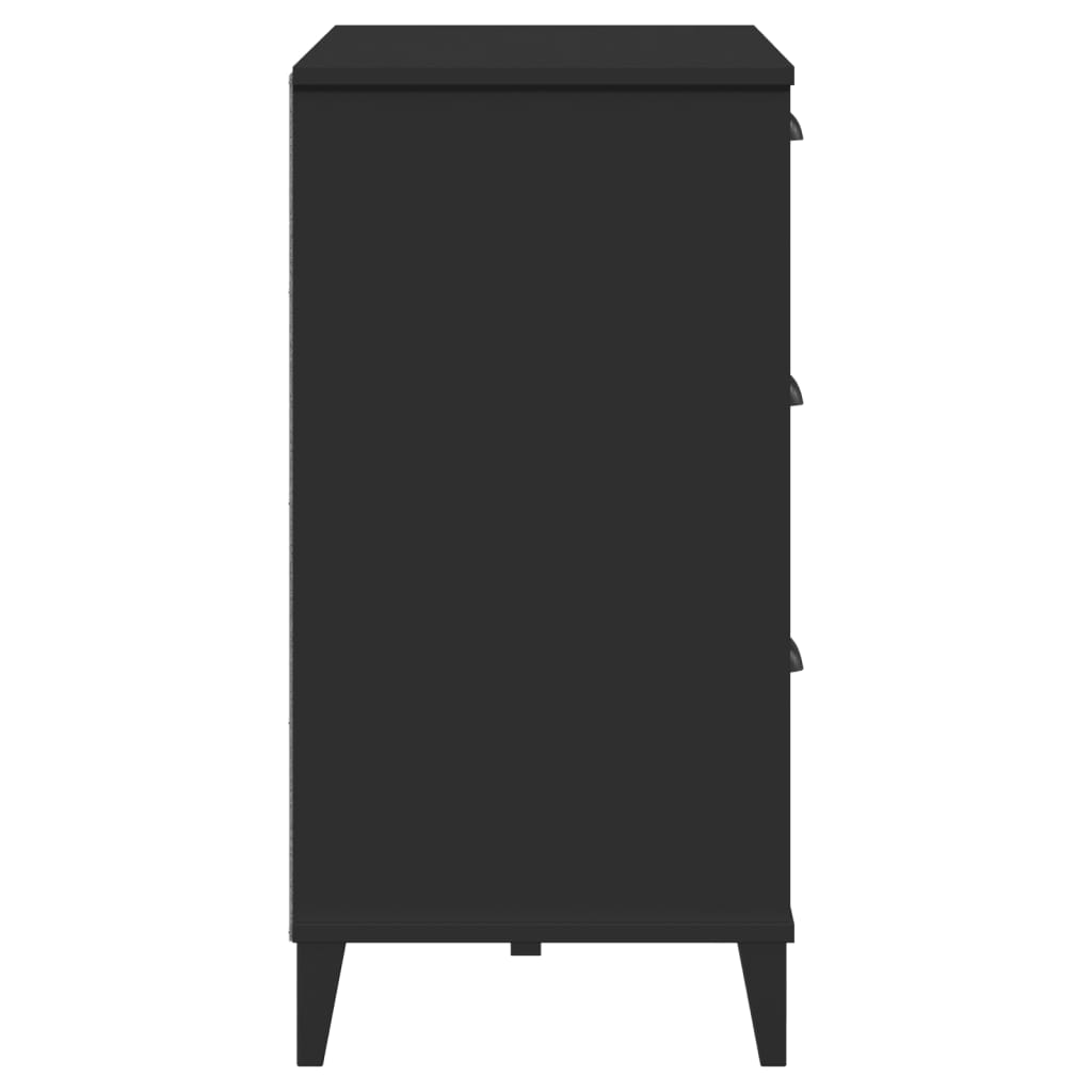 Skjenk Svart VIKEN 80x40x80 cm
