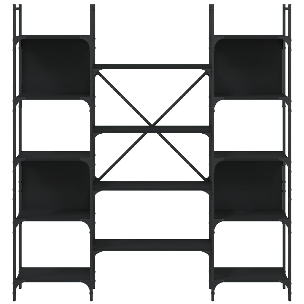 Bokhylle Svart 155,5x24x166,5 cm