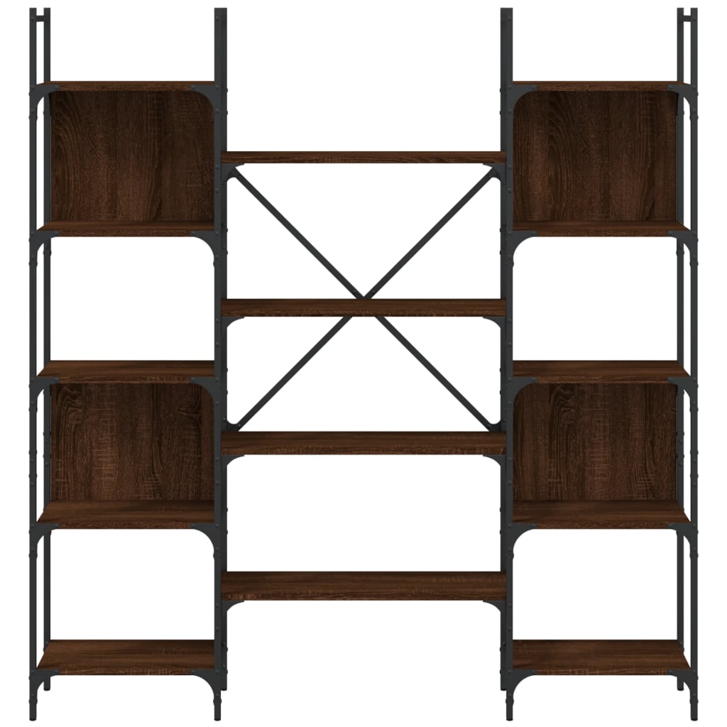 Bokhylle Brun Eik 155,5x24x166,5 cm