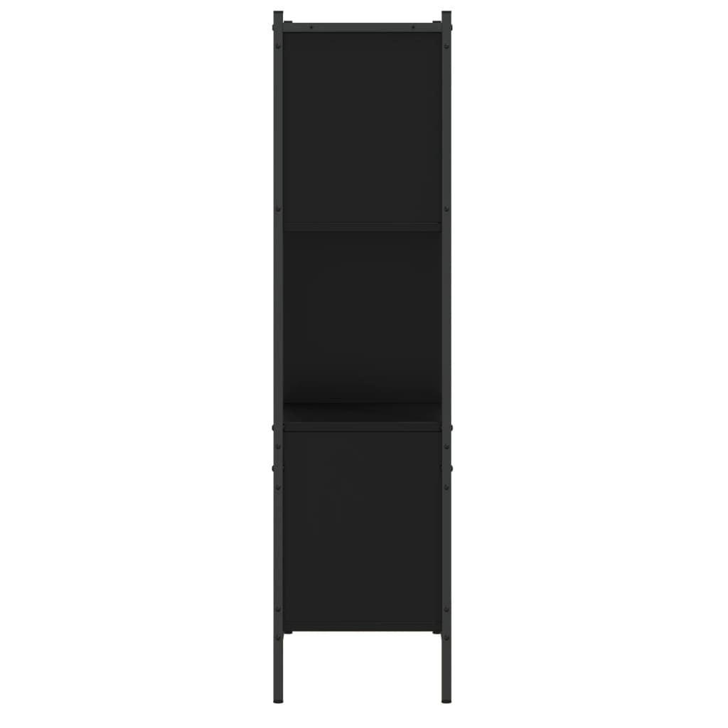 Bokhylle Svart 72x28x109 cm
