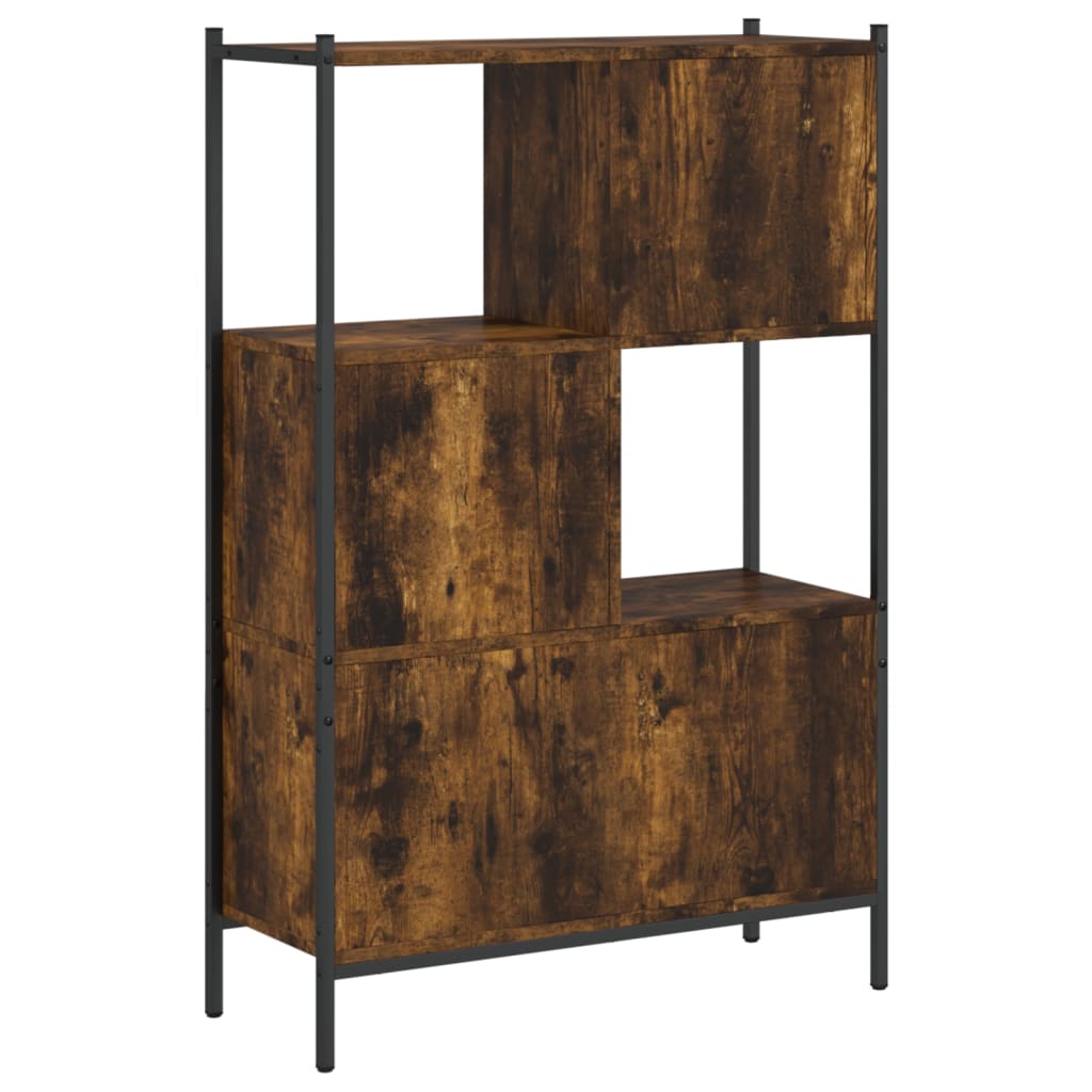 Bokhylle Røkt Eik 72x28x109 cm